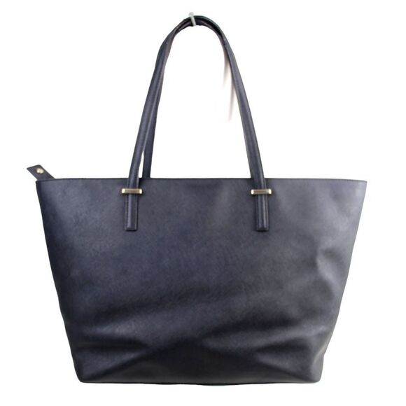 Kate Spade NY BLACK WHITE GENUINE LEATHER SATCHEL SHOULDER BAG HANDBAG PURSE - Picture 5 of 16